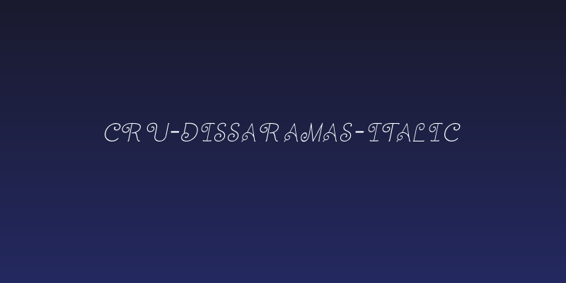 CRU-Dissaramas-Italic Social Header