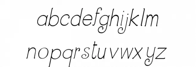CRU-Dissaramas-Italic Schriftart Kleinbuchstaben