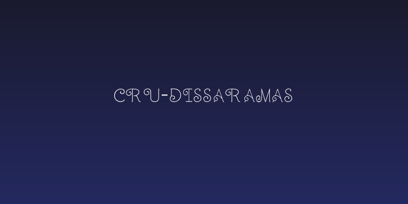 CRU-Dissaramas Social Header
