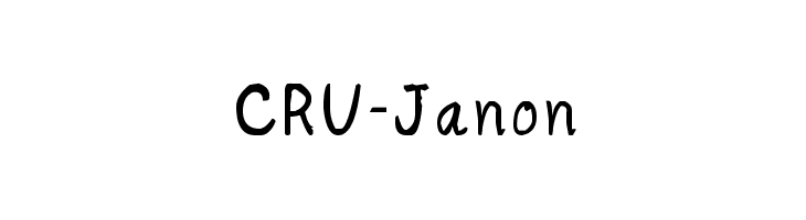 CRU-Janon  Free Fonts Download