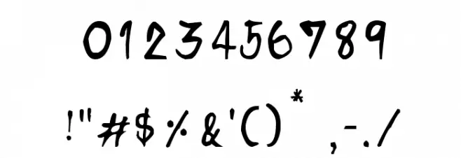 CRU-Janon Font OTHER CHARS