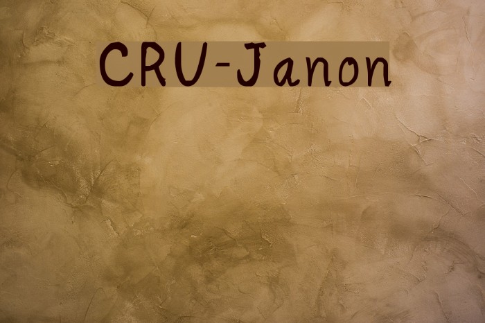 CRU-Janon Example 1