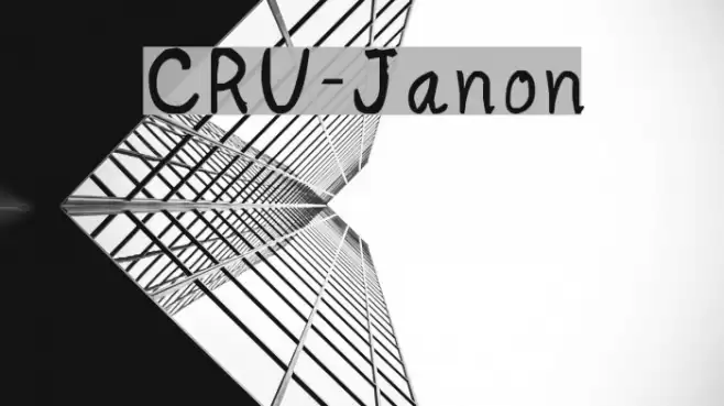 CRU-Janon Font examples