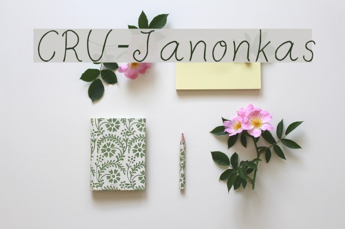 CRU-Janonkas Font examples