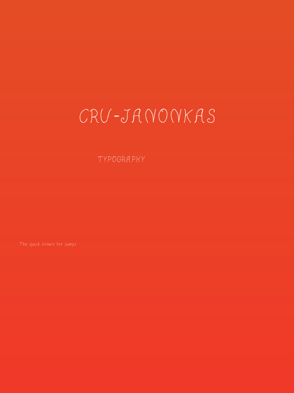 CRU-Janonkas Poster