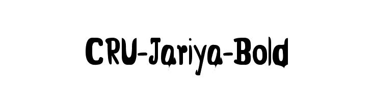 CRU-Jariya-Bold  Frei Schriftart Herunterladen
