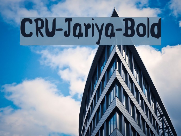 CRU-Jariya-Bold Example 1