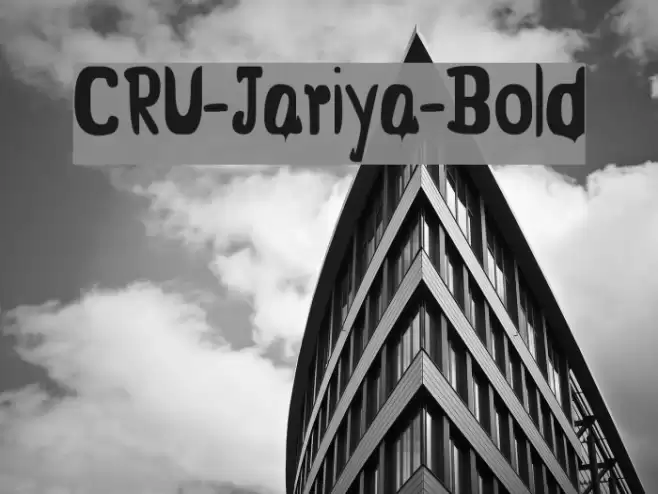 CRU-Jariya-Bold Font examples