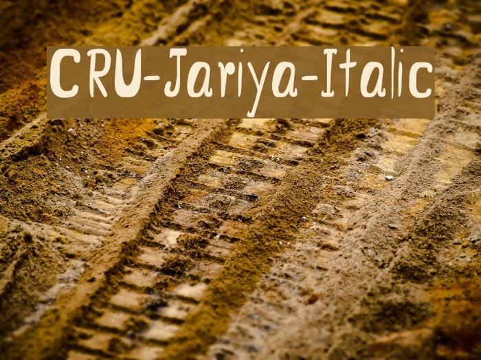 CRU-Jariya-Italic Example 2