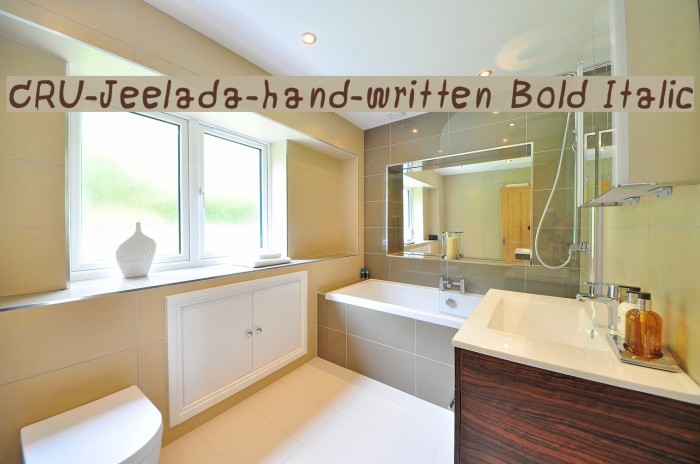 CRU-Jeelada-hand-written Bold Italic Example 2