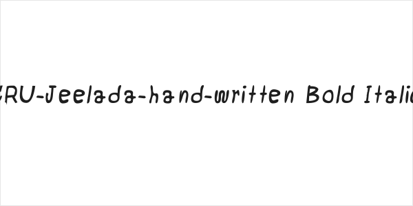 CRU-Jeelada-hand-written Bold Italic Logo