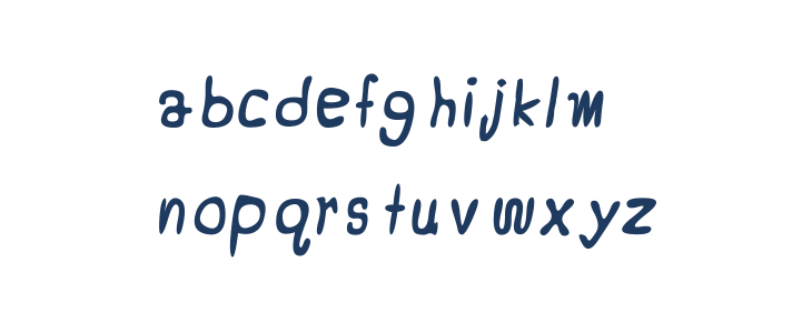 CRU-Jeelada-hand-written Bold Italic Lowercase