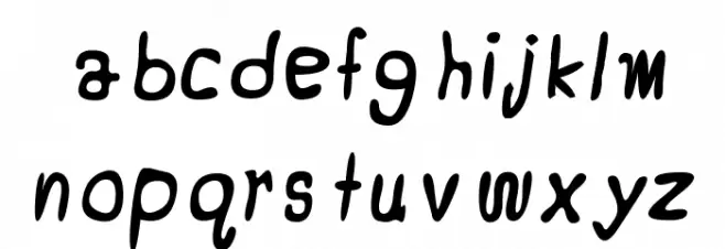 CRU-Jeelada-hand-written Bold Italic फ़ॉन्ट लोअरकेस