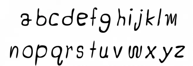 CRU-Jeelada-hand-written Italic Fonte MINÚSCULAS
