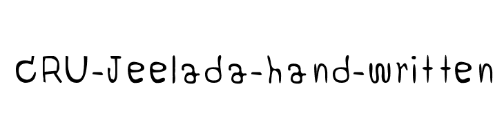CRU-Jeelada-hand-written  Frei Schriftart Herunterladen