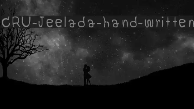 CRU-Jeelada-hand-written Font examples
