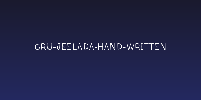 CRU-Jeelada-hand-written Social Header