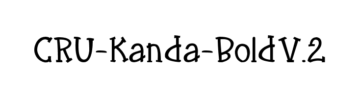 CRU-Kanda-Bold V.2  font caratteri gratis