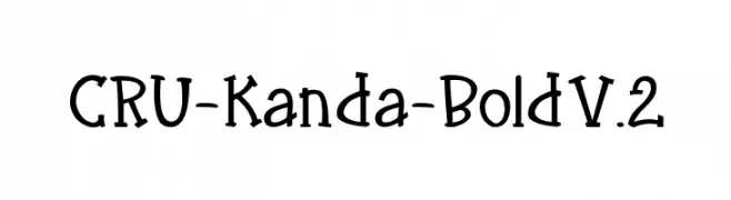 CRU-Kanda-Bold V.2  baixar fontes gratis