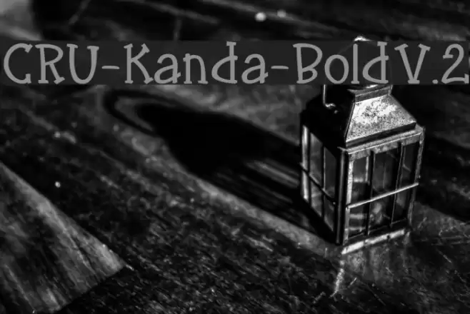 CRU-Kanda-Bold V.2 Font examples