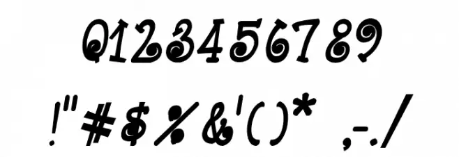 CRU-Kanda-Hand-Written-Bold-Italic Font OTHER CHARS