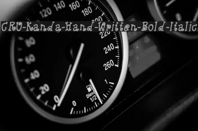 CRU-Kanda-Hand-Written-Bold-Italic Font examples