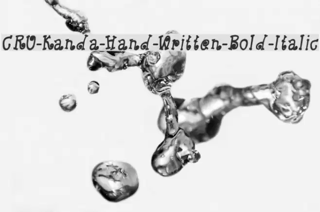 CRU-Kanda-Hand-Written-Bold-Italic Font examples