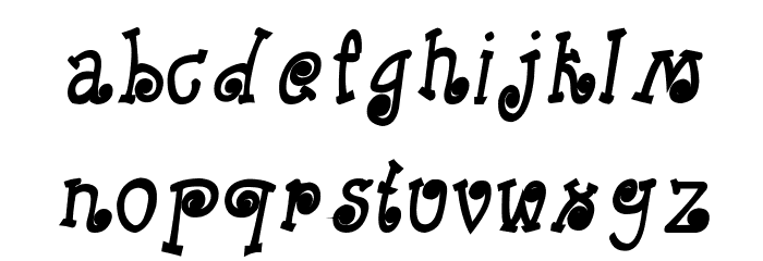 CRU-Kanda-Hand-Written-Bold-Italic Font LOWERCASE