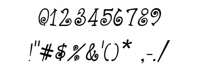 CRU-Kanda-Hand-Written-Italic Font OTHER CHARS