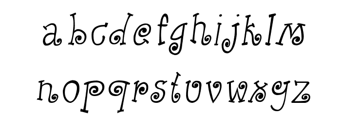 CRU-Kanda-Hand-Written-Italic Font LOWERCASE