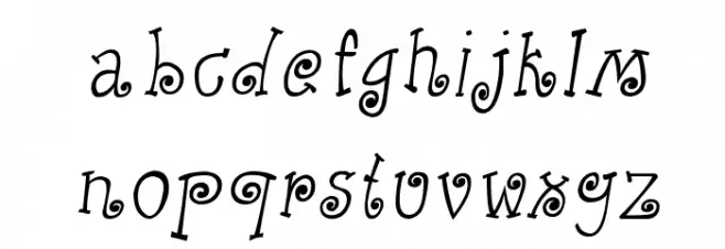 CRU-Kanda-Hand-Written-Italic Schriftart Kleinbuchstaben