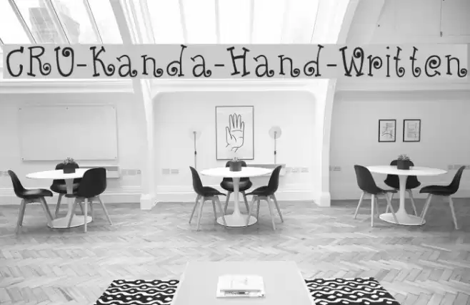 CRU-Kanda-Hand-Written Font examples