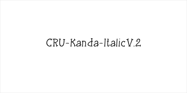 CRU-Kanda-Italic V.2 Logo