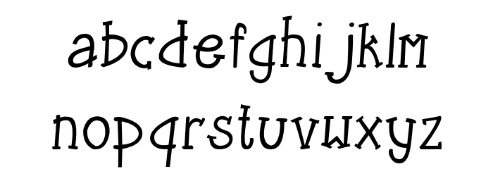 CRU-Kanda-Italic V.2 Font LOWERCASE