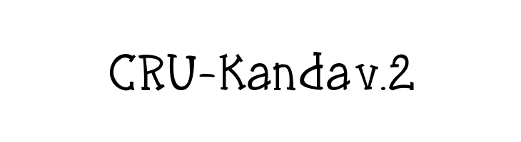 CRU-Kanda v.2  Скачать бесплатные шрифты
