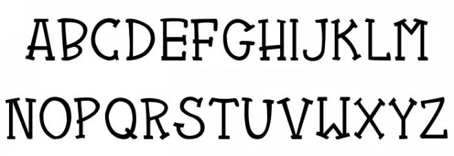 CRU-Kanda v.2 Schriftart Groß