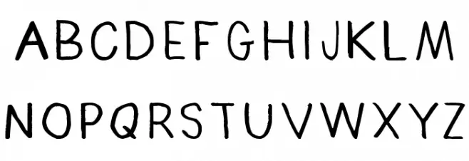 CRU-Kantima Schriftart Groß