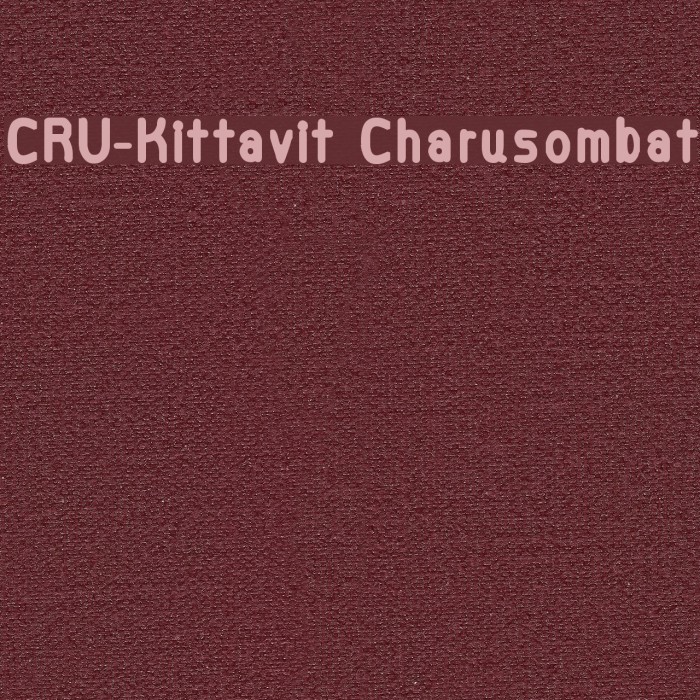 CRU-Kittavit Charusombat Font examples