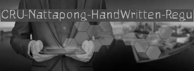 CRU-Nattapong-HandWritten-Regul Font examples