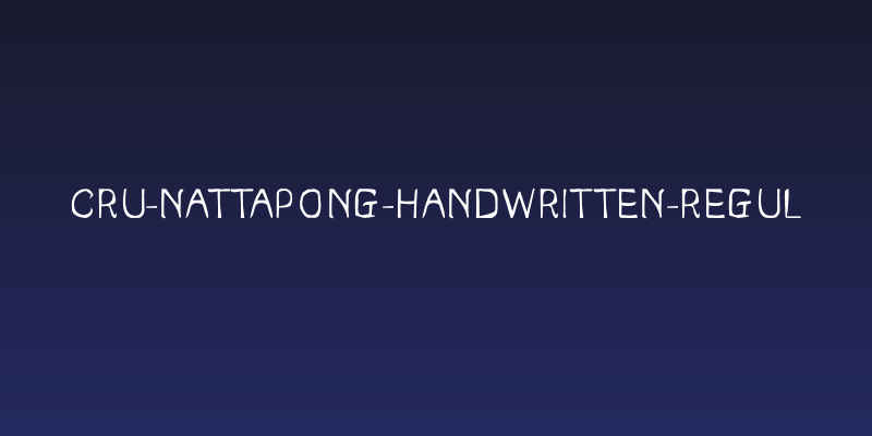 CRU-Nattapong-HandWritten-Regul Social Header