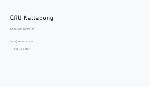 CRU-Nattapong Business Card