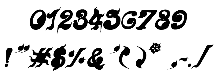 CRU-Nonthawat-Bold Italic Font OTHER CHARS