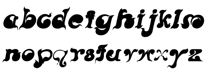 CRU-Nonthawat-Bold Italic Font LOWERCASE