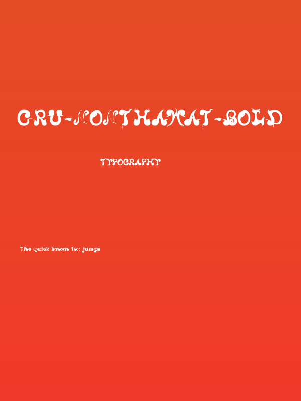 CRU-Nonthawat-Bold Poster