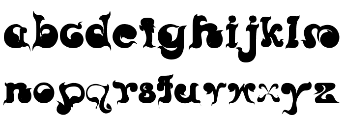 CRU-Nonthawat-Bold Font LOWERCASE