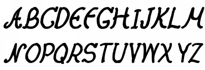 CRU-Nonthawat-Hand-Written Bold-Italic Schriftart Groß