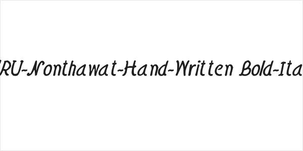 CRU-Nonthawat-Hand-Written Bold-Italic Logo