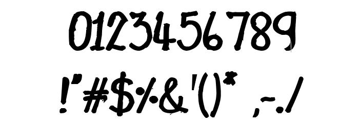 CRU-Nonthawat-Hand-Written Bold Font OTHER CHARS