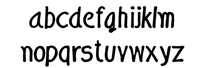 CRU-Nonthawat-Hand-Written Bold Font LOWERCASE