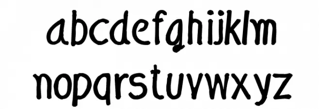 CRU-Nonthawat-Hand-Written Bold Schriftart Kleinbuchstaben